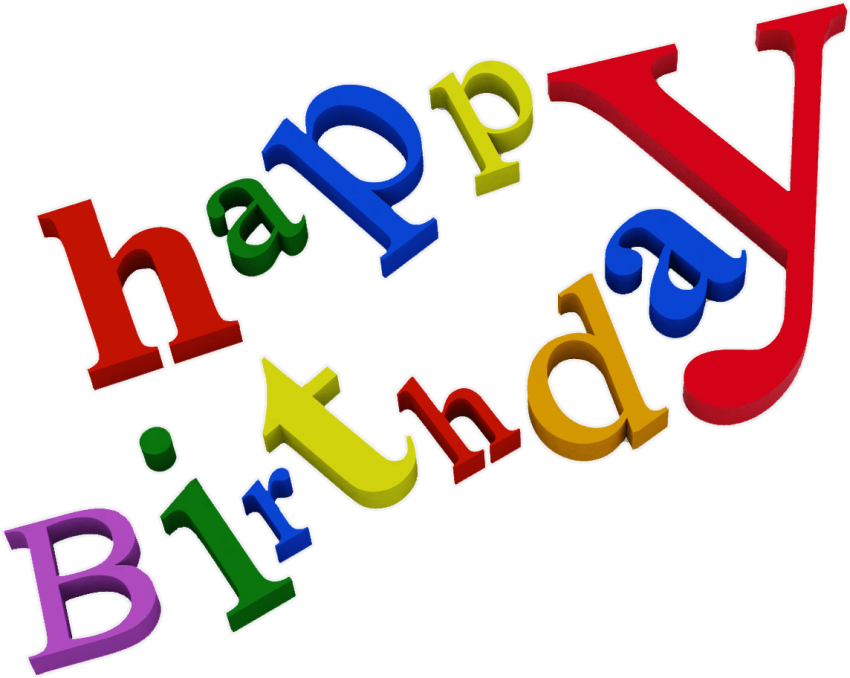 Free Png Download Happy Birthday Words Png Images Background - All Happy Birthday (850x678), Png Download