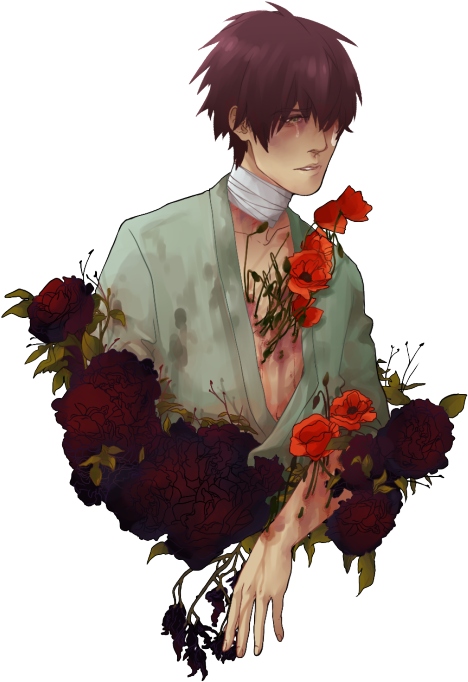 Mizuki Dmmd - Body Horror Anime Flowers (500x726), Png Download