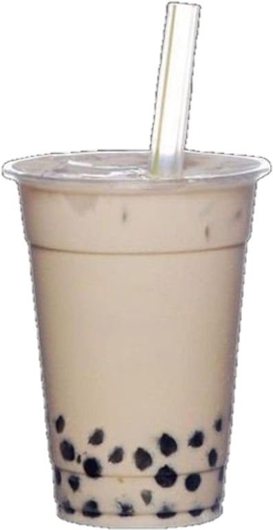 Iced Coffee With Tapioca (1024x1024), Png Download