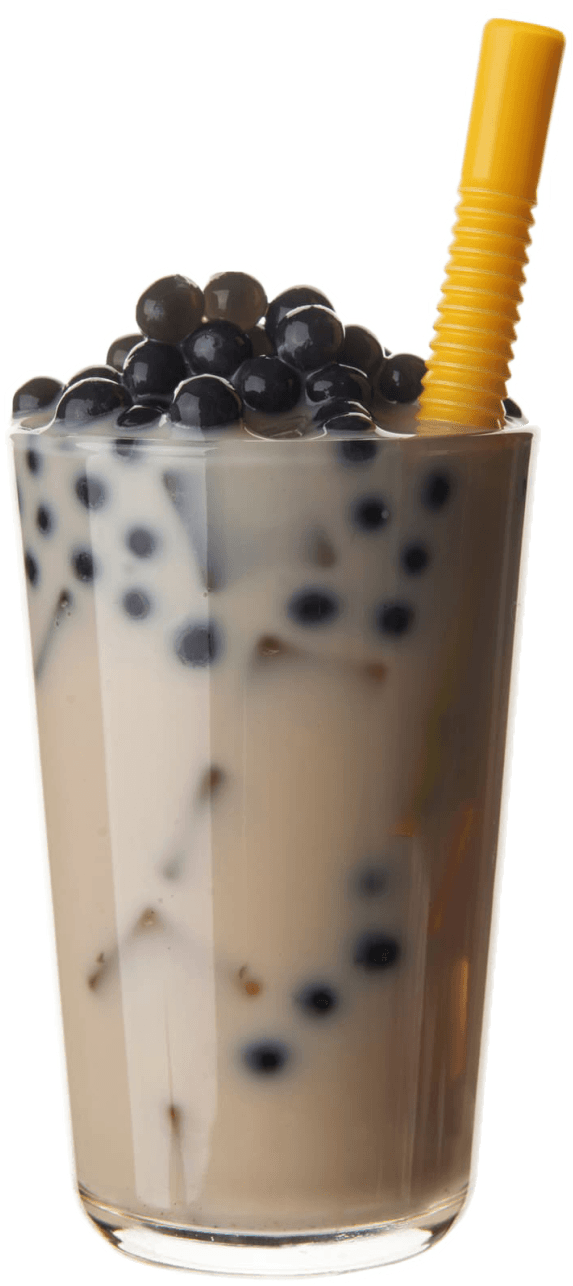 Bubble Tea Honey Black Bubble Tea In Lancaster, Pa - Tapioca Balls (640x1298), Png Download