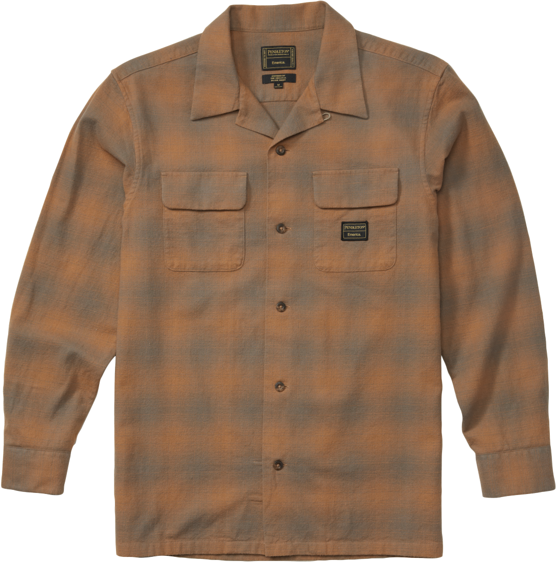 Emerica X Pendleton Ls Flannel - Long-sleeved T-shirt (1185x1200), Png Download
