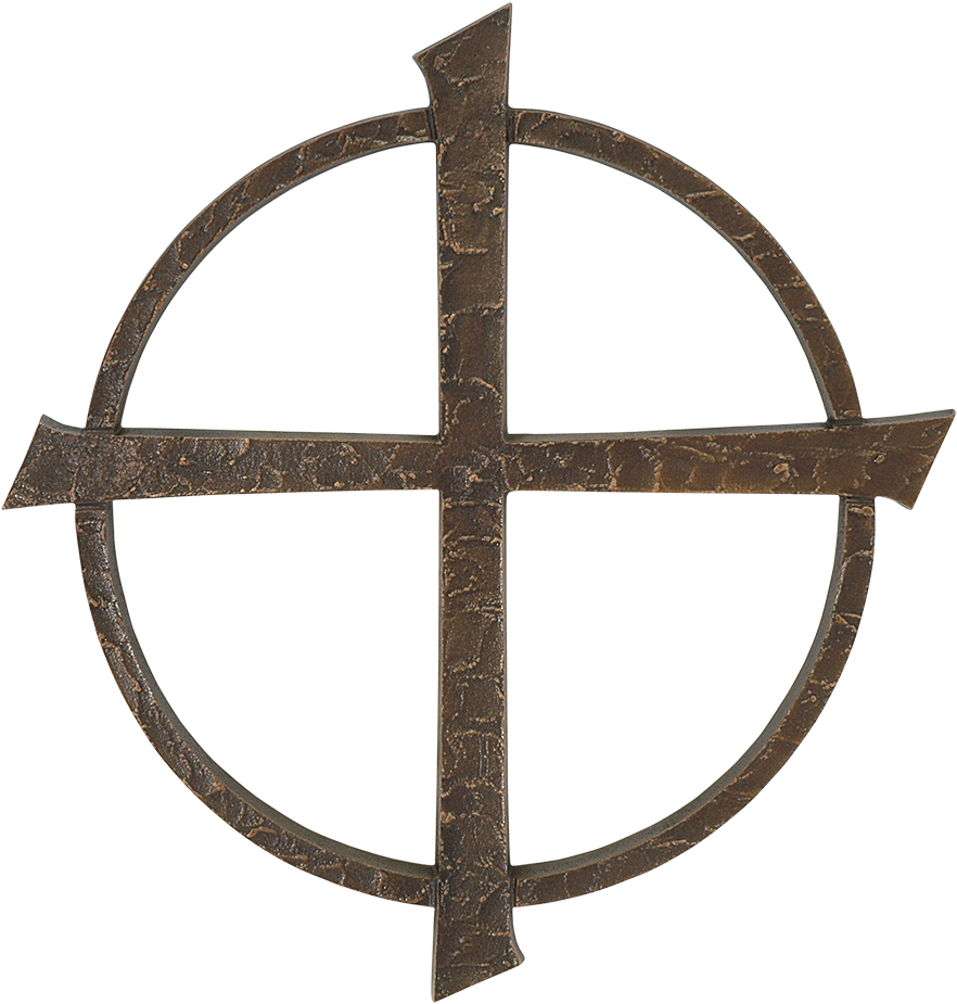 Cross With Circle W/o S - Vector Graphics (1000x1000), Png Download