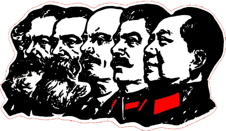 The Communist Party Of Nepal< - Marx Lenin Stalin Mao (758x439), Png Download
