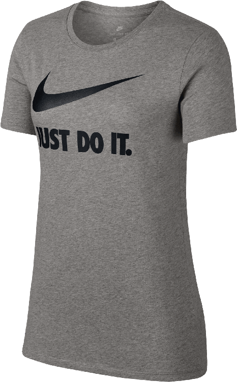 Nike Womens Sportswear Just Do It Swoosh Crew Neck - Active Shirt (750x750), Png Download