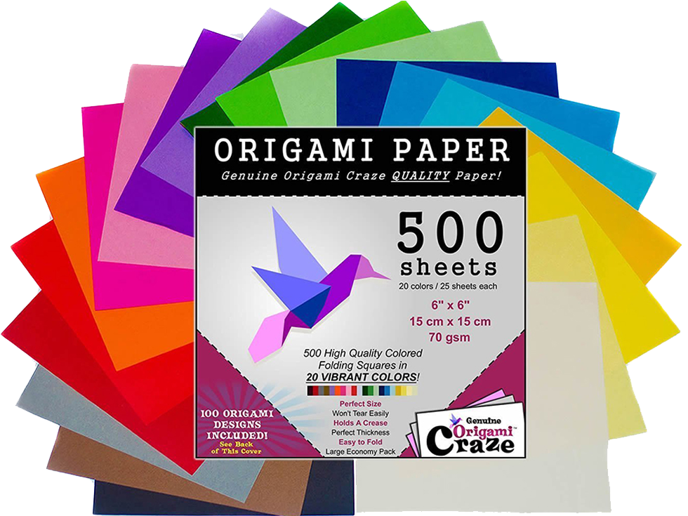 Makers Of The World's Finest Origami Paper - Color Origami Paper Gsm (1000x734), Png Download