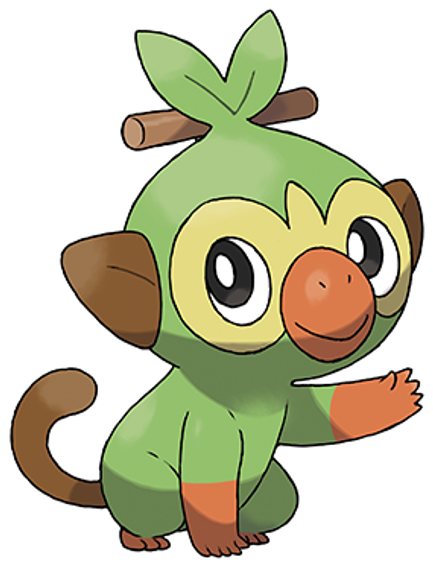 Ci Nswitch Pokemonswordshield Grookey - Pokémon Sword And Shield (500x635), Png Download