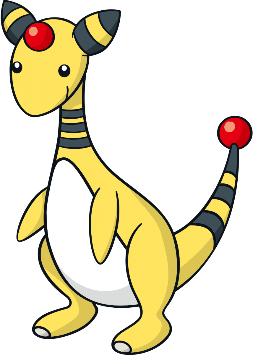 Global Link - Ampharos Pokemon (856x1200), Png Download