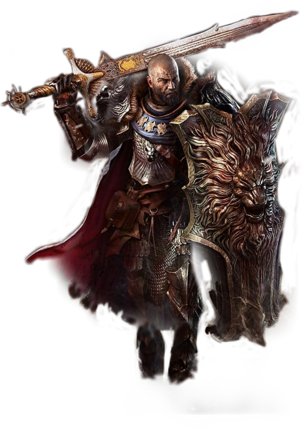 Warrior Sticker - King Death Armor Art (1024x1452), Png Download