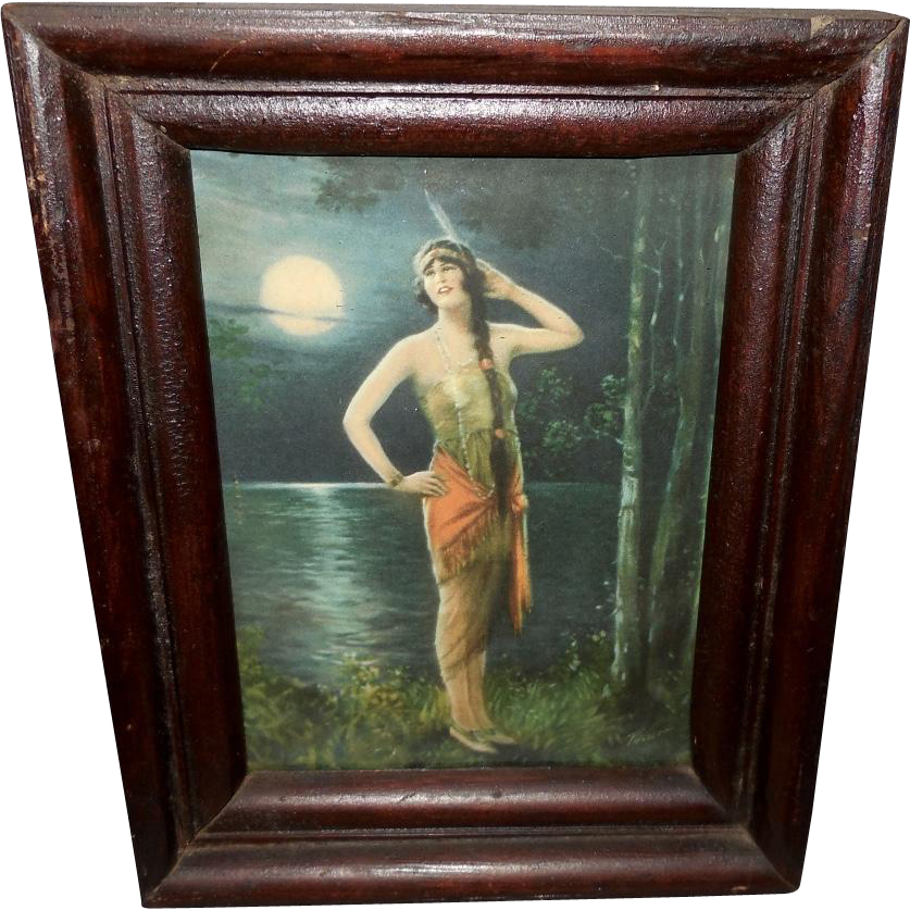 Framing Calendar Prints Charles Relyea Indian Maiden - Picture Frame (837x837), Png Download