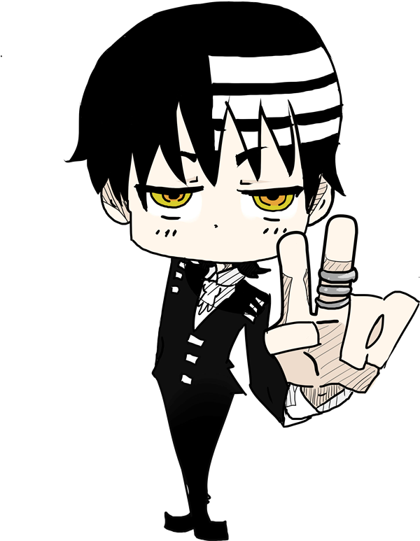 Aléatoire Fond D'écran Probably With Animé Titled 888 - Soul Eater Death The Kid Chibi (600x773), Png Download