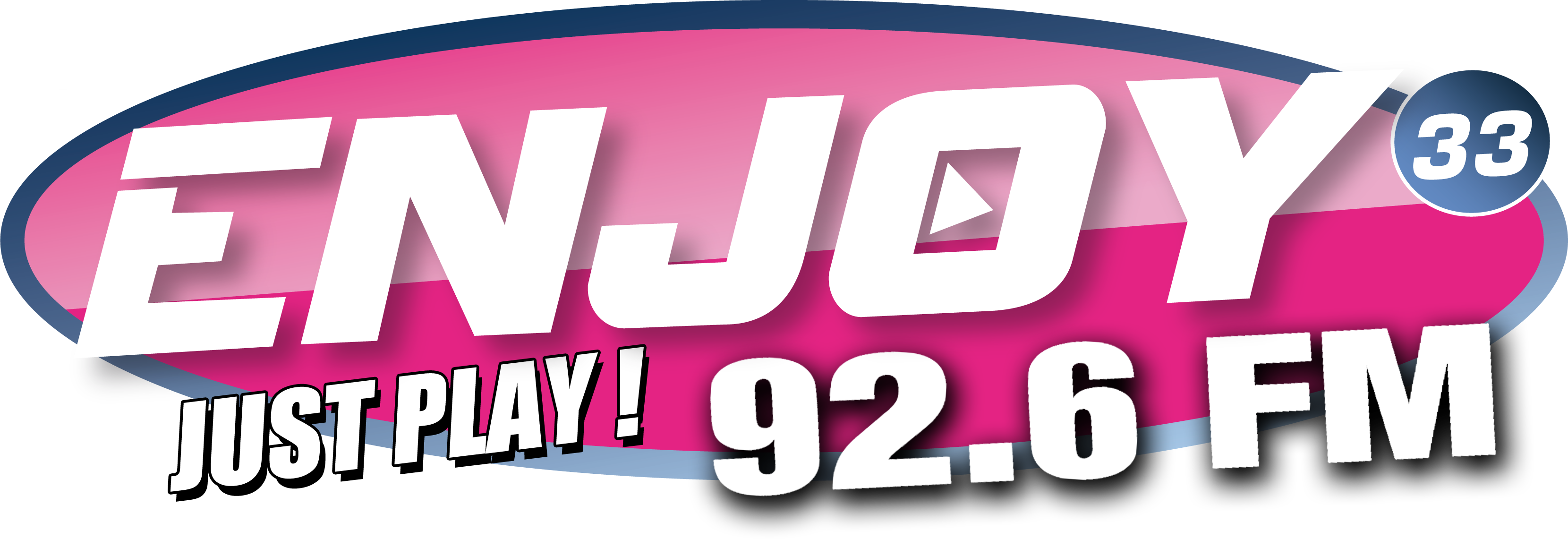 File - Logoenjoy33justplay - Oval (3320x1141), Png Download