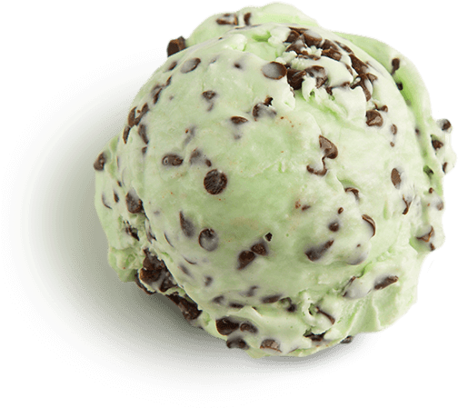 Mint Chocolate Chip Ice Cream Scooped - Mint Chocolate Chip Ice Cream Png (600x600), Png Download