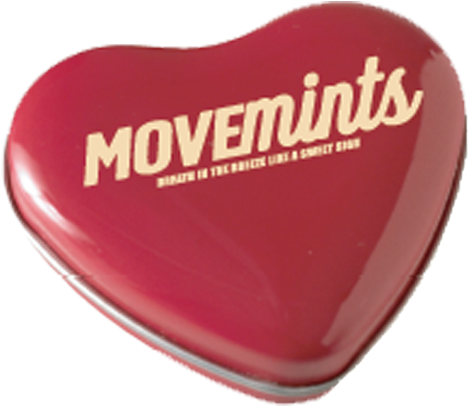 Peppermint Movemints Exclusive Candy Tin - Heart (1000x1000), Png Download