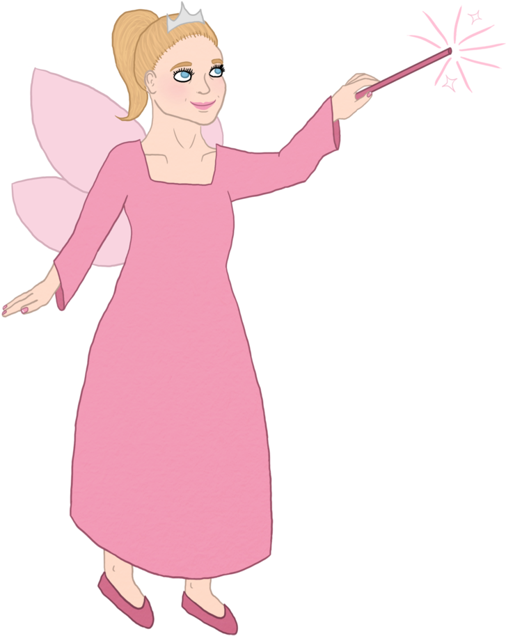 Fairy Godmother2 - Fairy (1000x1000), Png Download