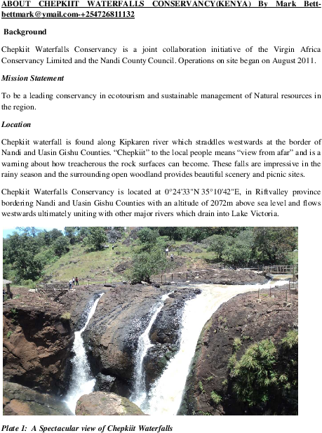 Pdf - Waterfall (595x842), Png Download