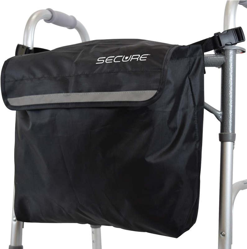 Secure® Wheelchair Backpack, Black/reflective - Messenger Bag (800x800), Png Download