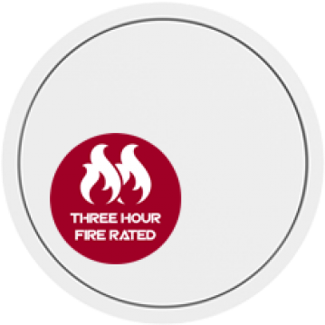 Flipfix Circular Picture Frame 3 Hour Fire Rated Access - Beaconinside (600x600), Png Download