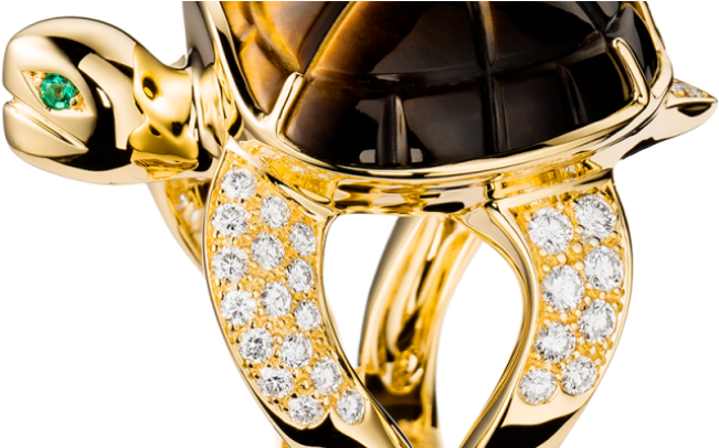 Tiger Eye Jewelry & Its Unusual Properties - Turtle Boucheron (780x405), Png Download