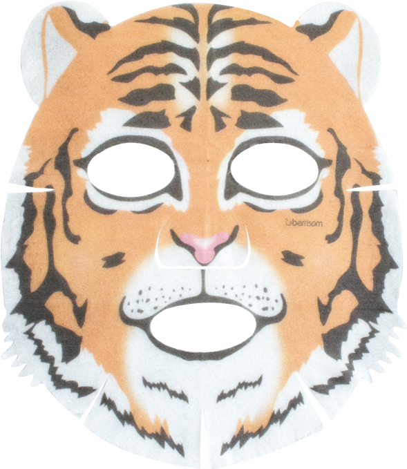 Animal Mask Pack - Siberian Tiger (700x933), Png Download