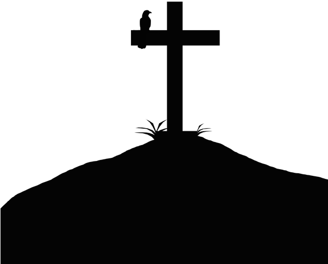 Cross Silhouette (640x640), Png Download