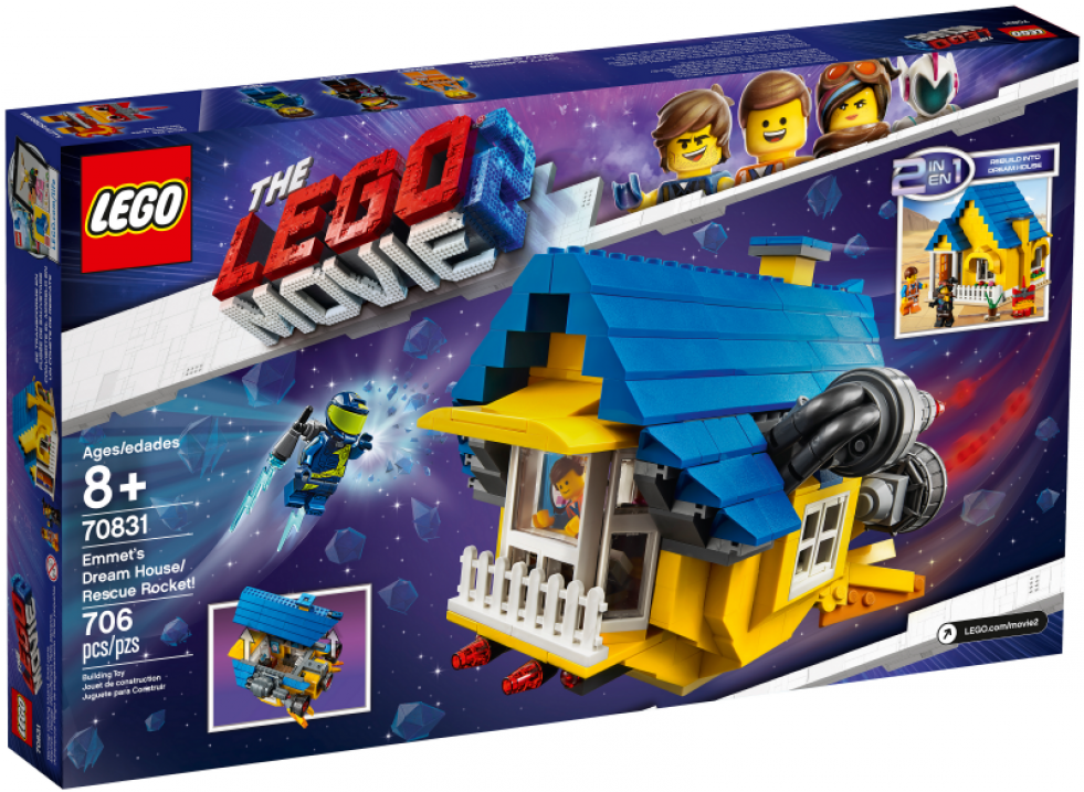70831 1 - Lego Movie 2 Emmet's Dream House (980x980), Png Download