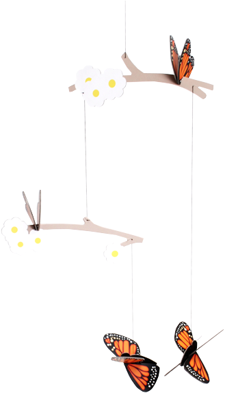 Butterfly Mobile (600x600), Png Download