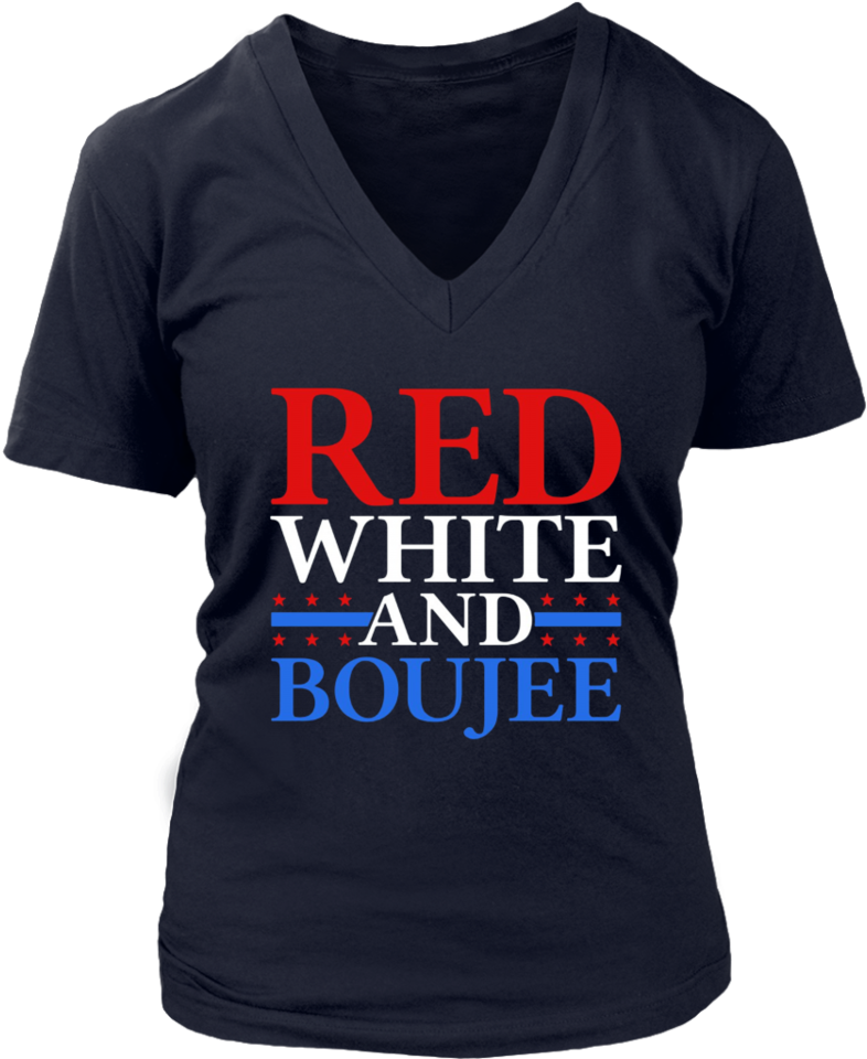 Red White And Boujee Funny 4th Of July Sparkles T-shirt - Active Shirt (960x960), Png Download