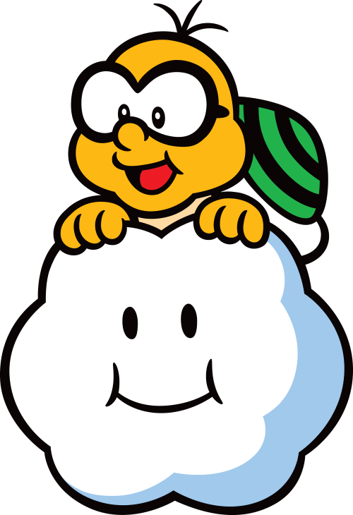 Lakitu - Cartoon (500x730), Png Download