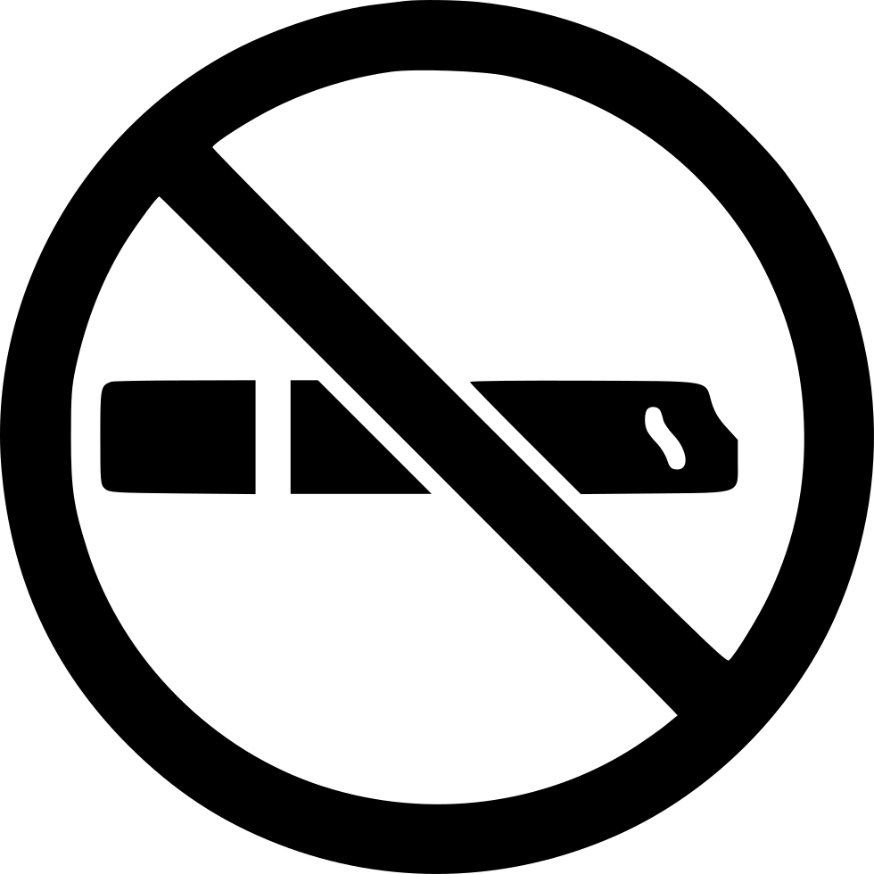 No Smoking Sign Comments - No Smoking Signage Eo 26 (980x980), Png Download