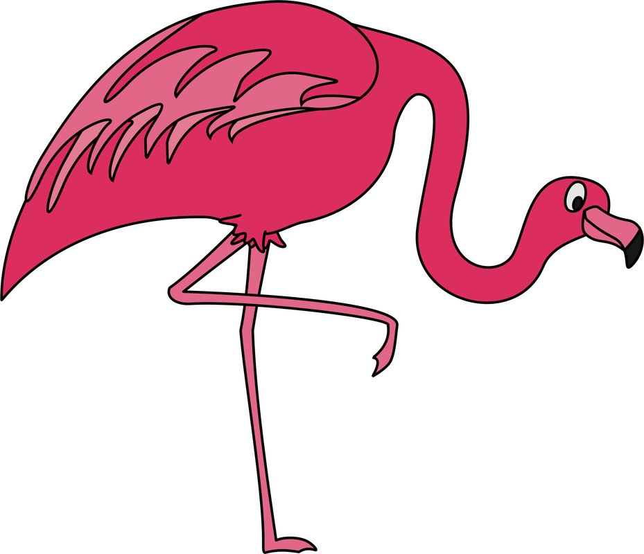 Pink Flamingo Clip Art - Greater Flamingo (929x800), Png Download
