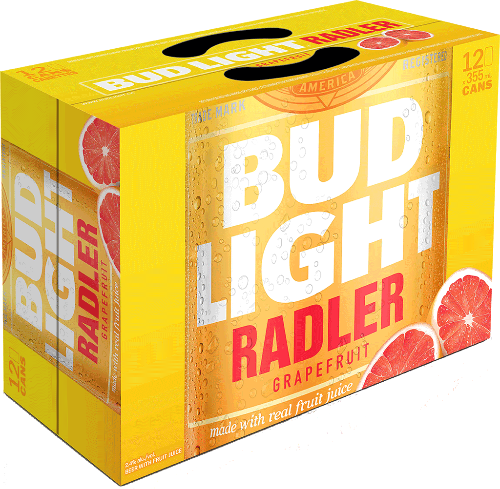 Bud Light Radler 12 X 355 Ml - Bud Light Radler 12 Cans (1024x1003), Png Download