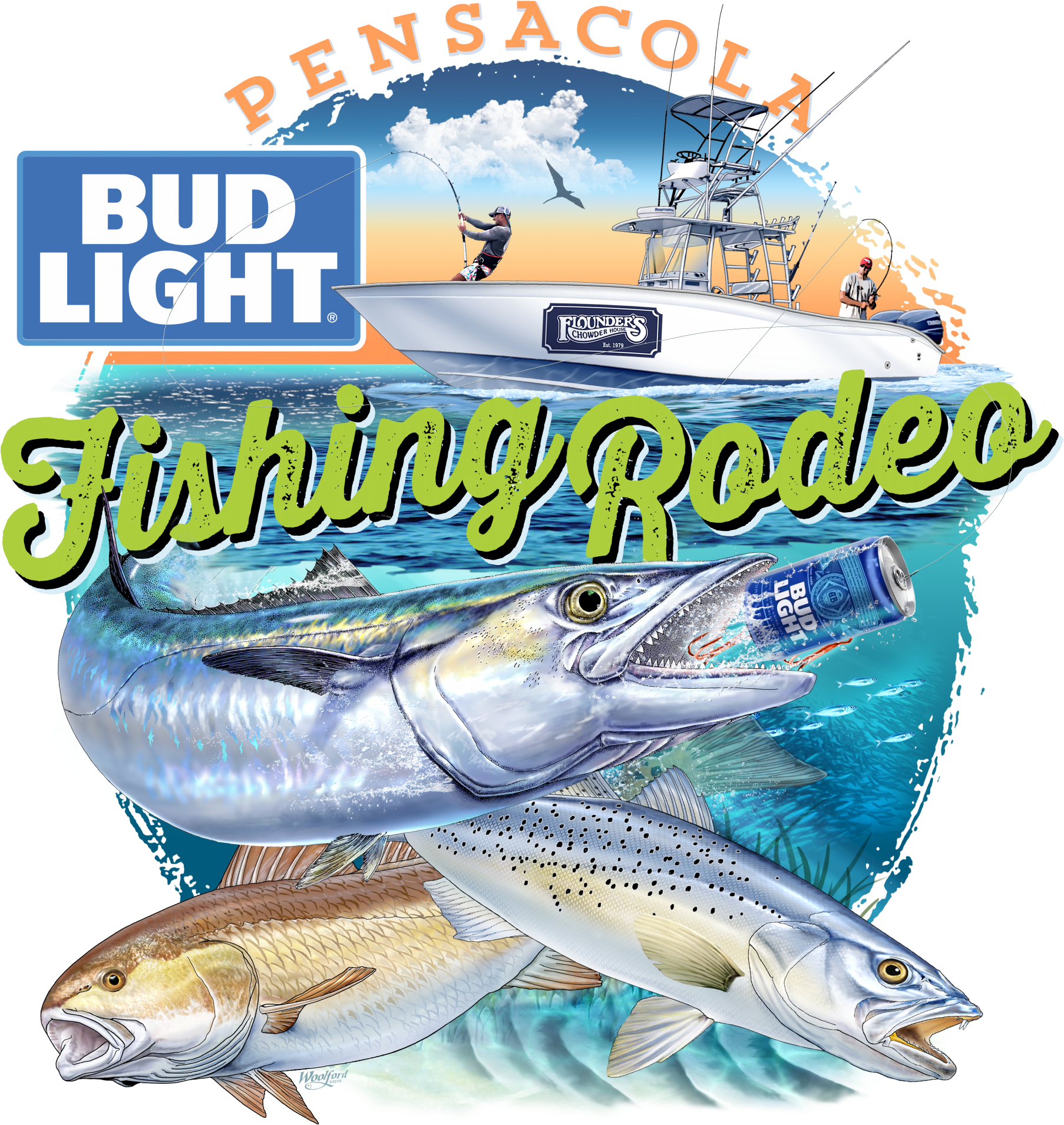 2018 Official Tournament Artwork Design - Oily Fish (1818x2000), Png Download