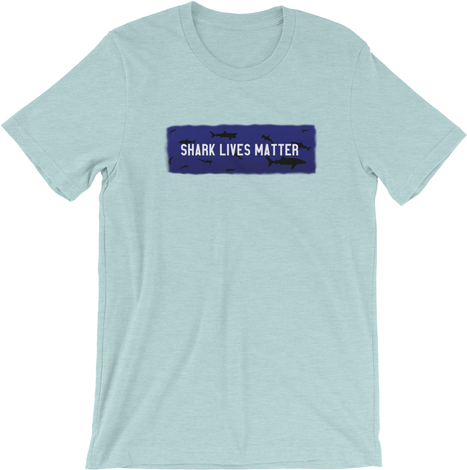 Shark Lives Matter Silhouette Unisex T-shirt - Shirt (1000x1000), Png Download
