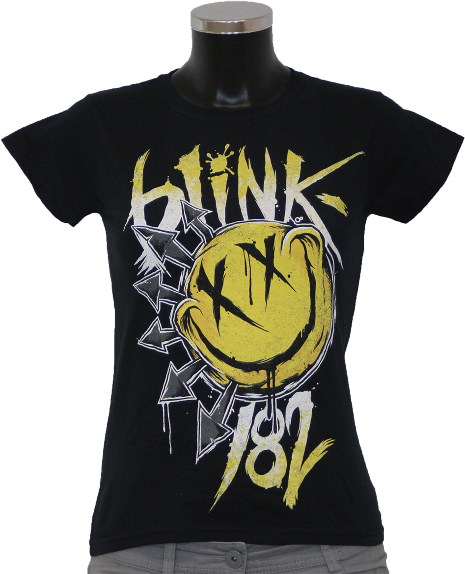 Blink182 'big Smile' Girlie - Blink 182 T Shirt (1000x1217), Png Download