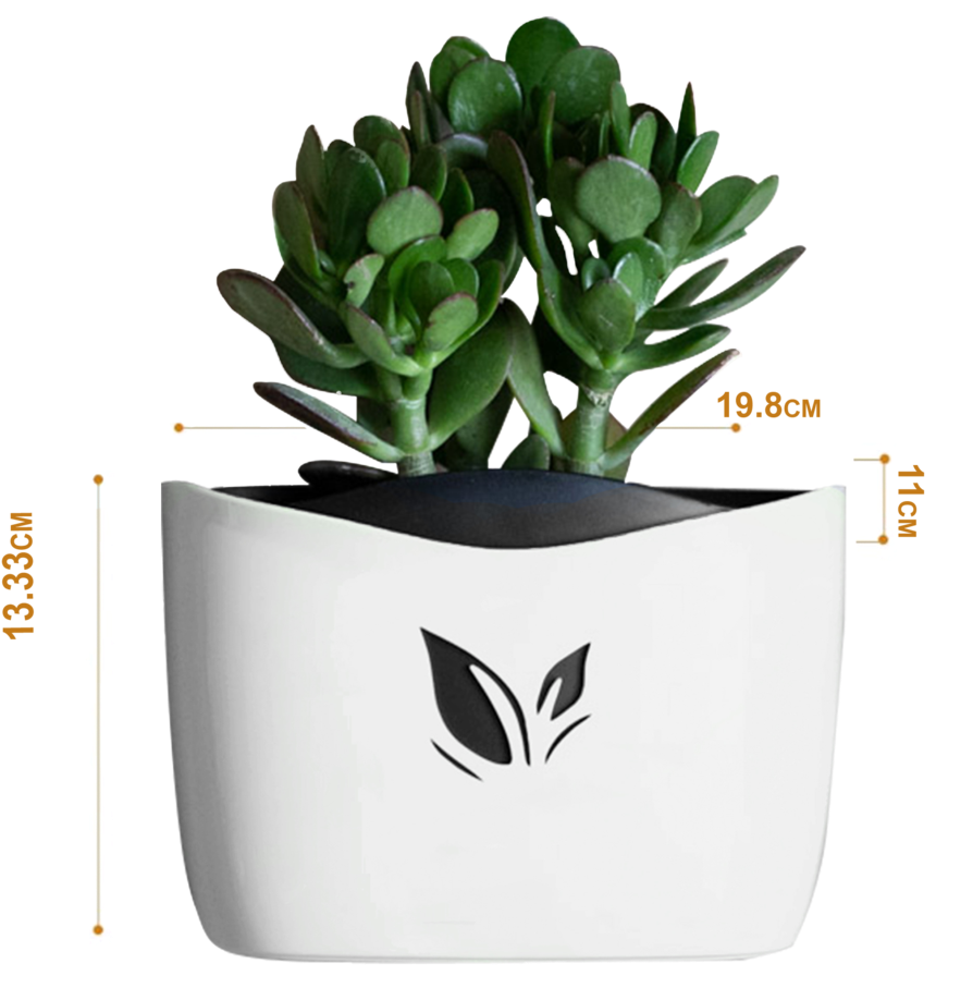 Nail Free Hanging Plant Pots, White - Flowerpot (960x960), Png Download