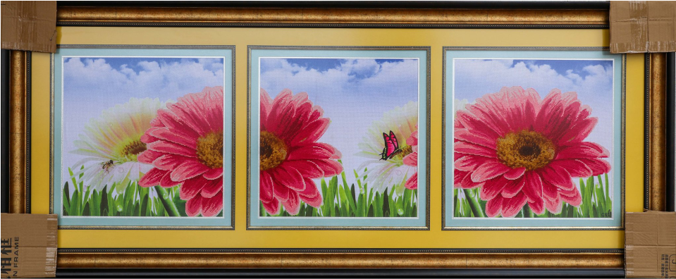 Red Flowers Wall Hanging Csi2004 - Picture Frame (1000x1000), Png Download