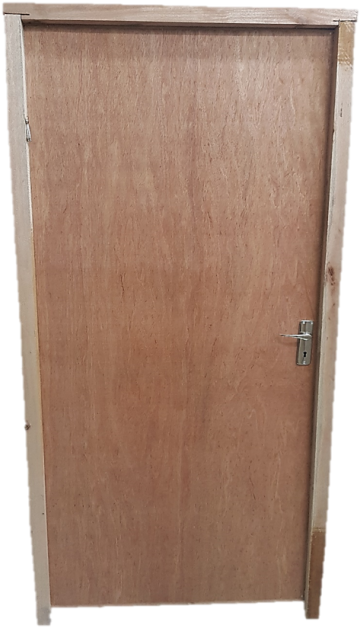 Wooden Doors With Handle And Frame - Door (600x707), Png Download