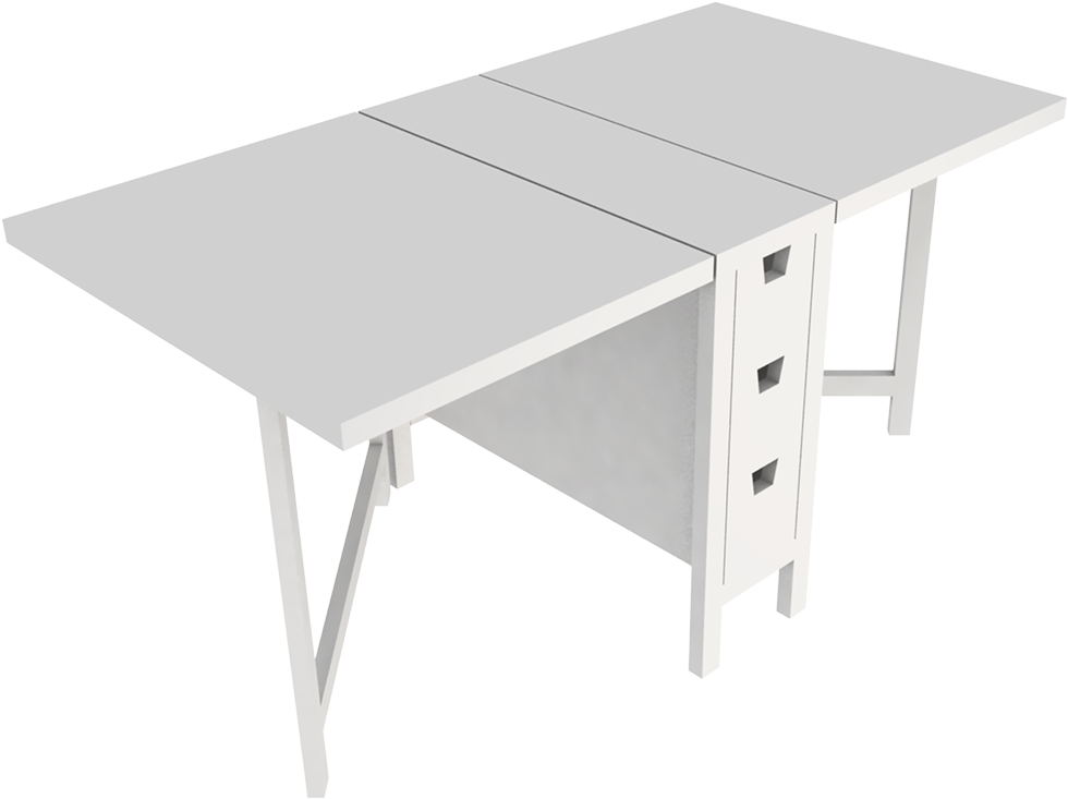 Norden Folding Table - Folding Table Cad (1000x1000), Png Download