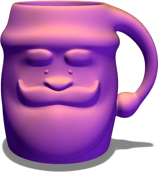 Santa Mug - Illustration (1024x768), Png Download