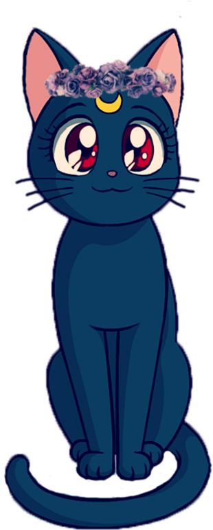 Sailormoon Sticker - Luna Sailor Moon Png (1024x768), Png Download