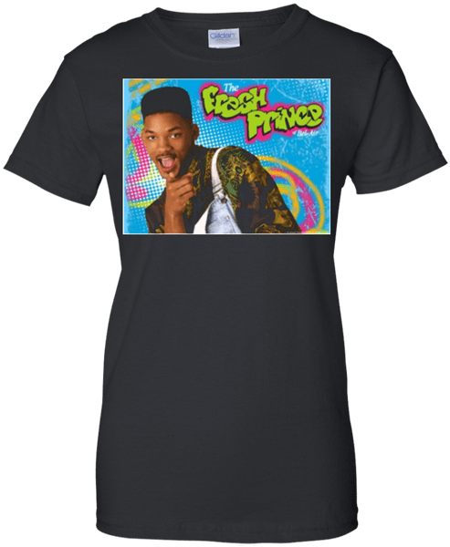 The Fresh Prince Of Bel-air Retro Tv Show Ladies Shirt - Shirt (600x600), Png Download