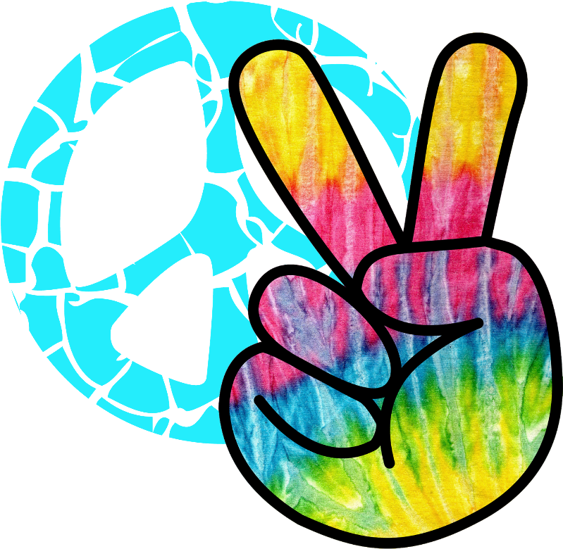 Mq Sticker - Finger Peace Sign Cut Out (1024x1024), Png Download