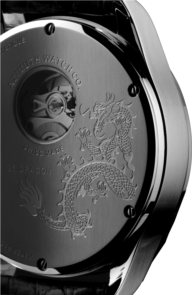 Retrograde Minutes Dragon - Analog Watch (1000x1000), Png Download