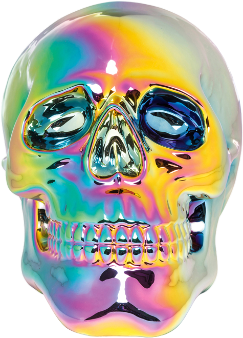 Tete De Mort Chrome (553x716), Png Download