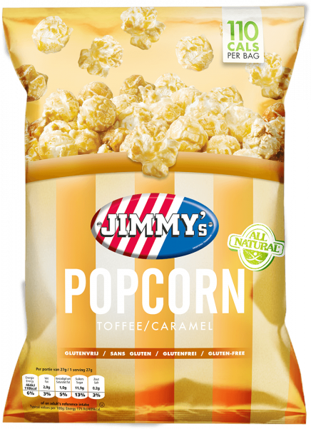 Jimmy's Popcorn Caramel (600x600), Png Download