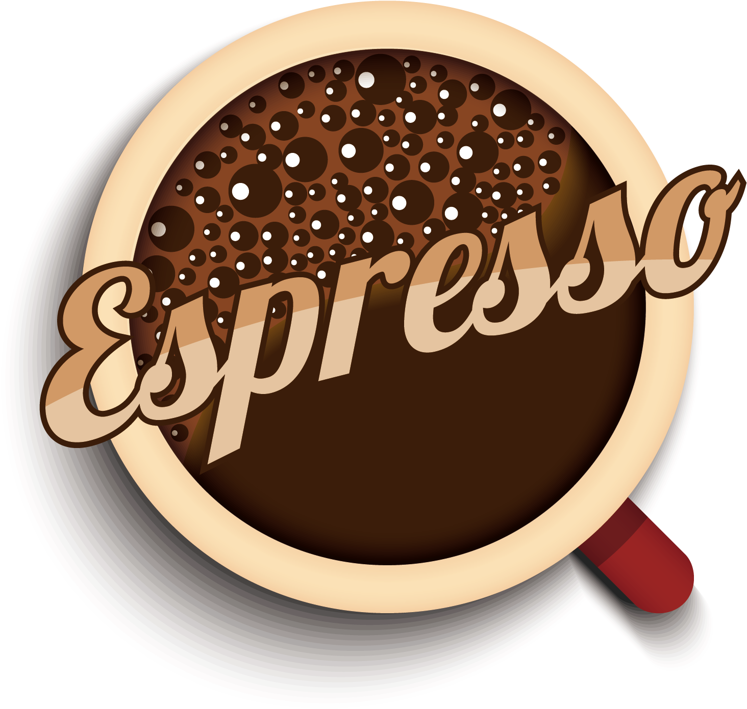 Coffee Cup Espresso Cafe Coffee Bean - Chocolate (2362x2362), Png Download
