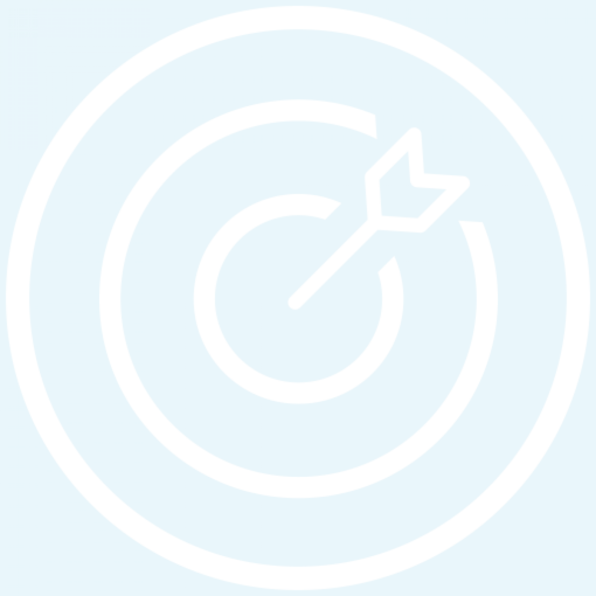 View Larger Image An Icon Of A Arrow In A Bullseye - Circle (1200x1200), Png Download