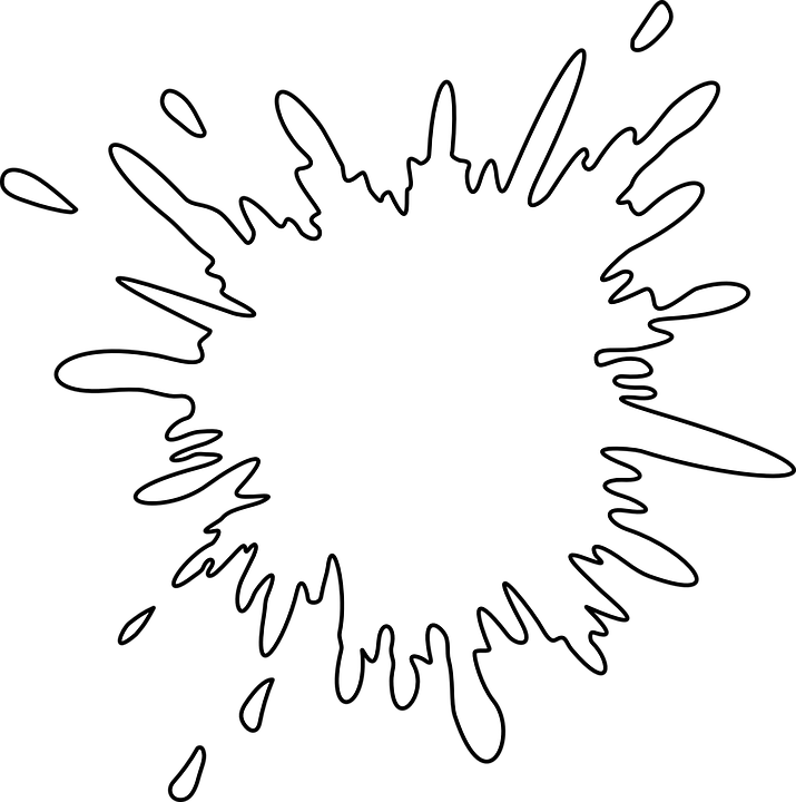 Ink Splash White Png (715x720), Png Download