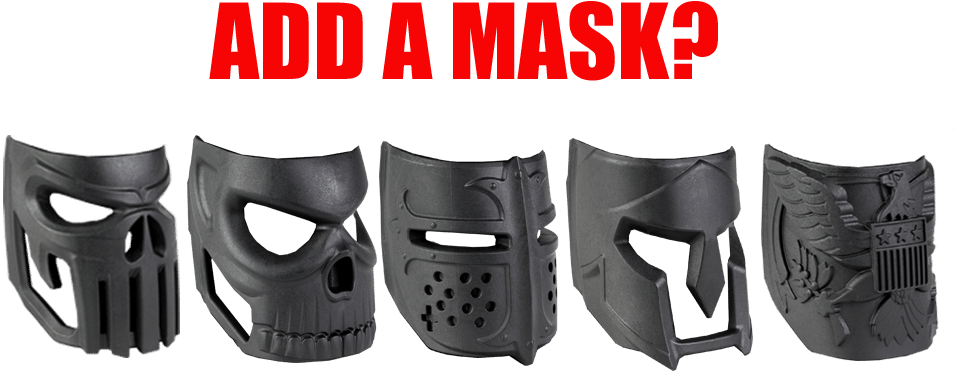 Fab Defense Ar15 Mojo Mag Well Grip Vigilante Skull - Magazine Well Grip Ar15 (1036x474), Png Download