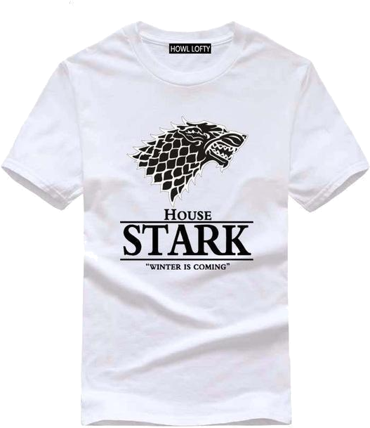 Game Of Thrones Stark T Shirt - Russell Westbrook T Shirts (640x640), Png Download
